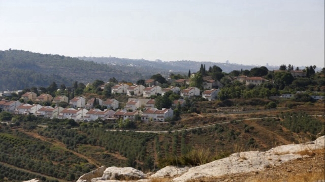 Une colonie juive à l'ouest de Ramallah, en Palestine occupée par Israël.