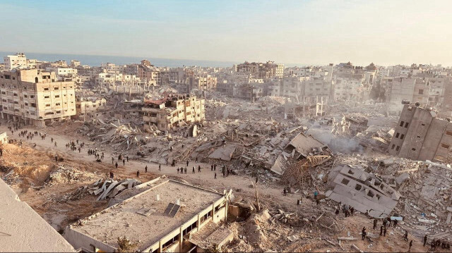 Les destructions majeures au complexe hospitalier d'Al Shifa pris d'assaut pendant plusieurs jours par les forces israliennes avant de se retirer le 1er avril 2024.