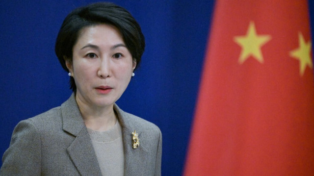 La porte-parole du ministère chinois des affaires étrangères, Mao Ning, participant à une conférence de presse au ministère des affaires étrangères à Pékin, le 15 janvier 2024.