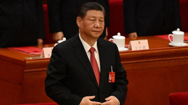 Le président chinois Xi Jinping assistant à la session de clôture du 14e Congrès national du peuple (CNP) au Grand Hall du peuple à Pékin, le 11 mars 2024.