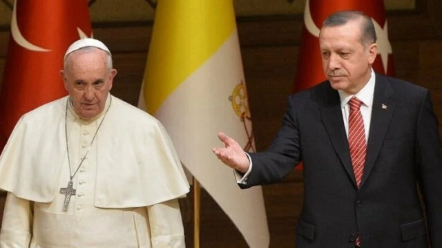 Papa Fransuva - Cumhurbaşkanı Erdoğan (Foto: Arşiv)