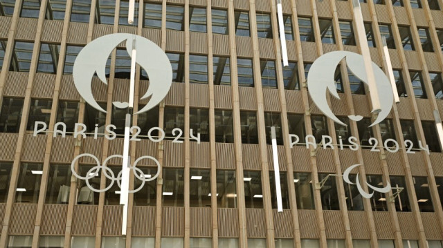 Le siège du Comité d'organisation des Jeux olympiques et paralympiques de Paris 2024 (Cojo), dans la banlieue de Saint-Denis à Paris, le 10 avril 2024.