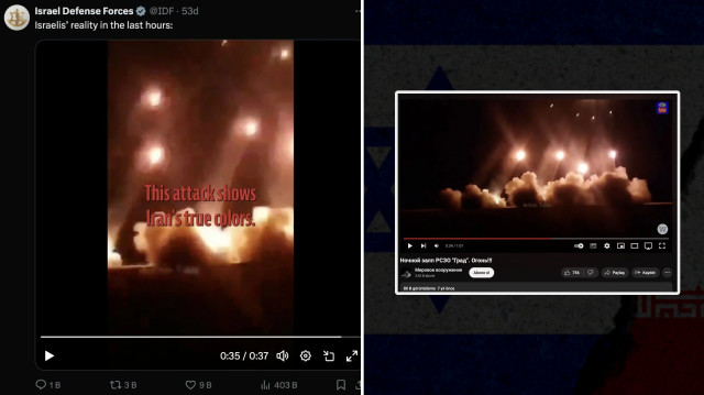 Göz göre göre yalan: İsrail'in paylaştığı İran'ın saldırı görüntüleri eski çıktı