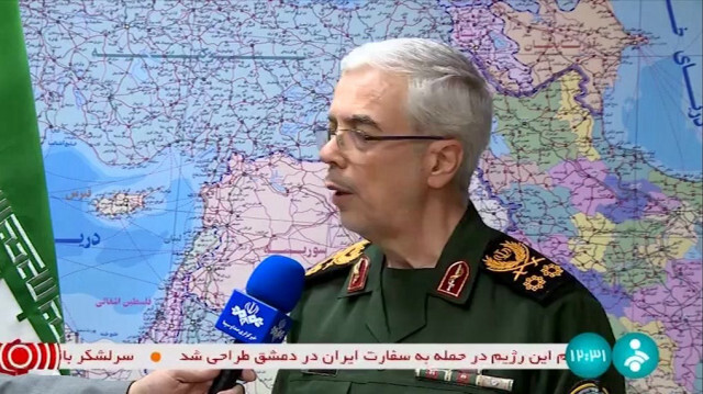 Le chef d'état-major de l'armée iranienne, Mohammad Bagheri, déclare que l'attaque de drones et de missiles contre Israël, a "atteint tous ses objectifs", le 14 avril 2024.