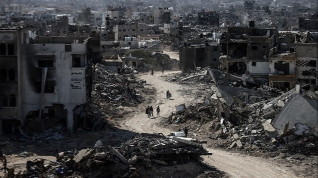 Israël mène une guerre dévastatrice dans la Bande de Gaza, le 15 avril 2024.