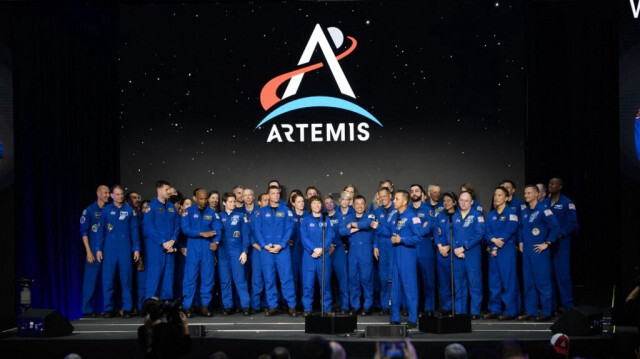 Les astronautes actuels de la NASA, à Houston, au Texas, le 3 avril 2023.