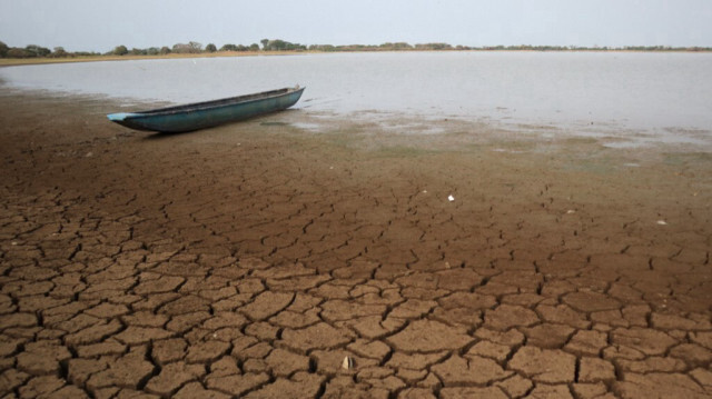 La sécheresse sur la rivière Lebrija, en Colombie, le 17 mars 2024.