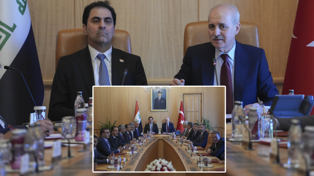 Irak Temsilciler Meclisi Başkanvekili Mendelavi - TBMM Başkanı Numan Kurtulmuş