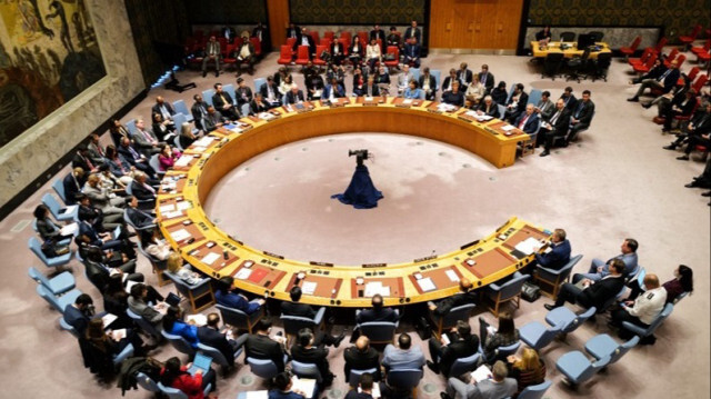 Le Conseil de sécurité des Nations Unies à New York, aux États-Unis.