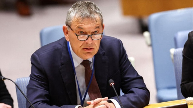 Le commissaire général de l'agence des Nations Unies pour les réfugiés palestiniens (UNRWA), Philippe Lazzarini, s'exprime lors d'une réunion du Conseil de sécurité de l'ONU à New York aux États-Unis, le 17 avril 2024.