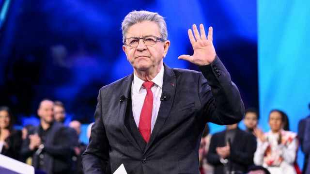 Le leader du parti français, la France Insoumise, Jean-Luc Mélenchon.