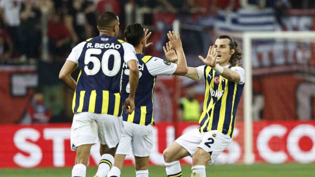 Fenerbahçeli futbolcuların gol sevinci