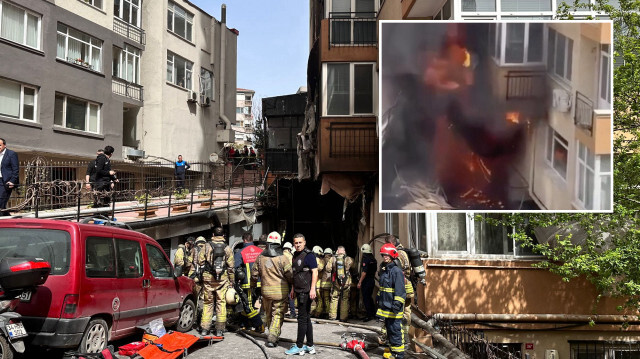 Beşiktaş'ta 16 katlı binada yangın çıktı. 