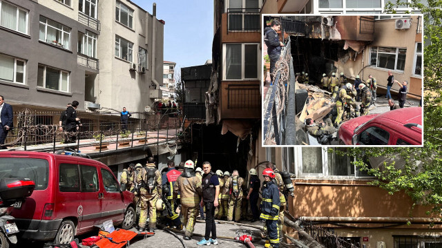 Beşiktaş'ta 16 katlı binada yangın çıktı. 