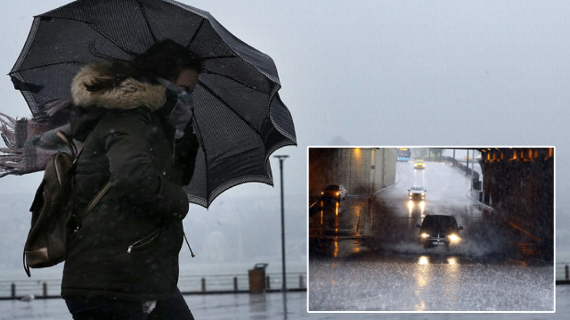 İstanbul ve 45 ile sarı kodlu uyarı Kuvvetli yağış ve