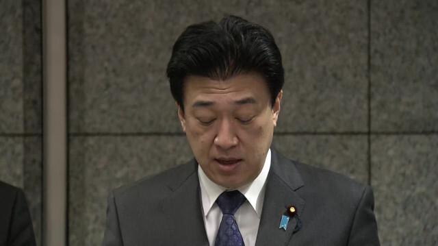 Le ministre de la Défense japonais, Minoru Kihara lors d'une conférence de presse, à Tokyo, Japon, le 21 avril 2024.