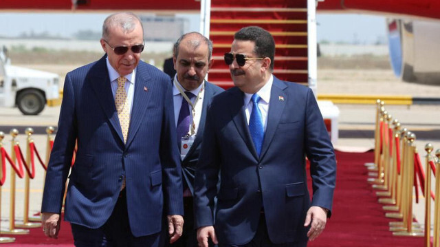 الرئيس أردوغان يلتقي نظيره العراقي في بغداد
