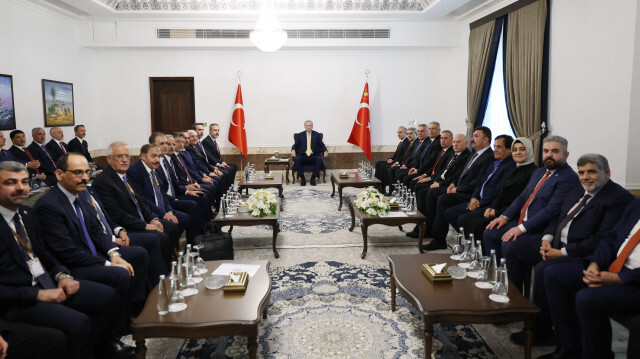 Cumhurbaşkanı Recep Tayyip Erdoğan Irak Türkmen Toplumu temsilcilerini kabul etti.


