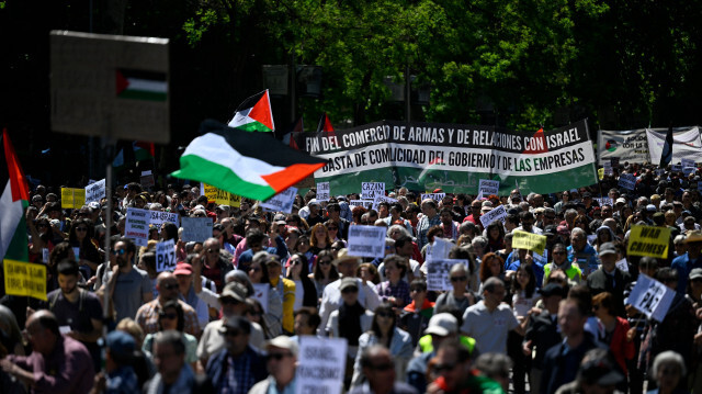 إسبانيا.. مظاهرات داعمة لفلسطين في أكثر من 100 مدينة وبلدة