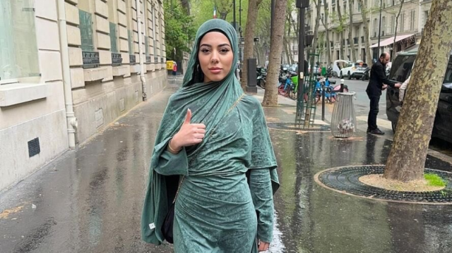 Fatima Saidi, touriste marocaine victime d'une agression islamophobe à Paris, le 17 avril 2024.