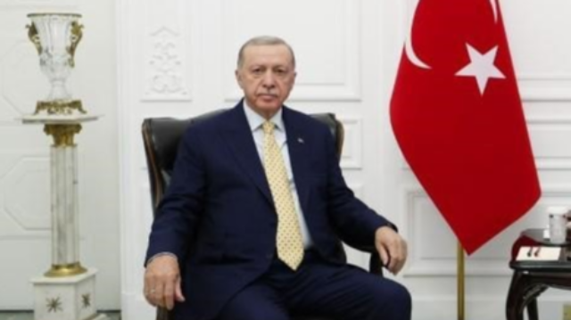 Le président turc Recep Tayyip Erdogan, le 22 avril 2024, à Bagdad.