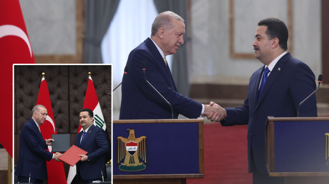Cumhurbaşkanı Recep Tayyip Erdoğan - Irak Başbakanı Muhammed Şiya es-Sudani