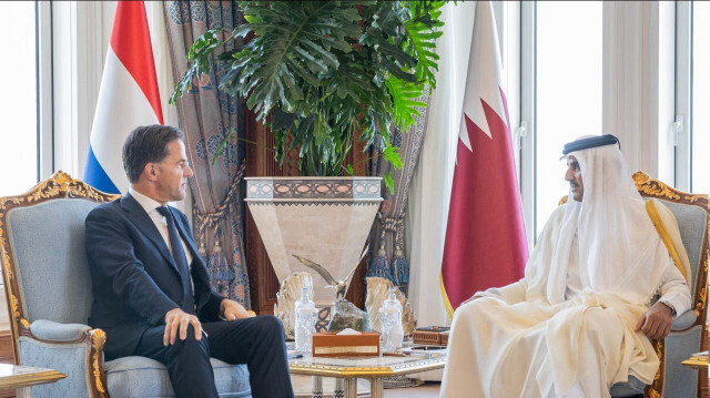 أمير قطر ورئيس وزراء هولندا يبحثان التطورات في غزة