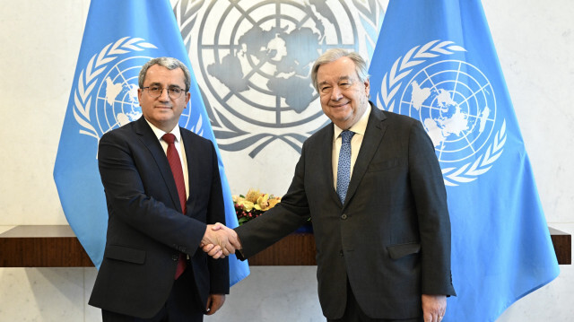 BM Daimi Temsilcisi Büyükelçi Ahmet Yıldız - BM Genel Sekreteri Antonio Guterres