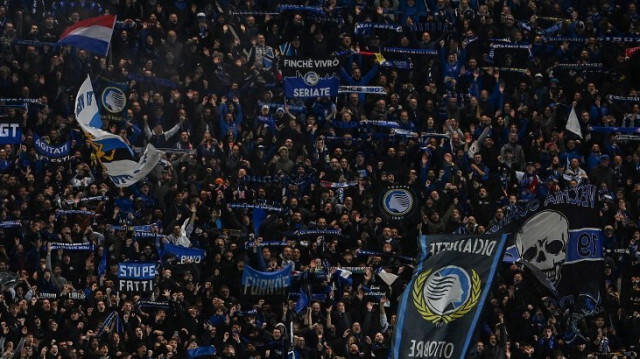 Les supporters de l'Atalanta, au stade Atleti Azzurri d'Italia à Bergame, le 18 avril 2024.