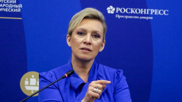 La directrice du département de l'information et de la presse du ministère des affaires étrangères de la Fédération de Russie, Maria Zakharova.
