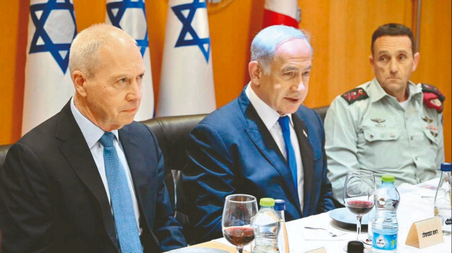 Yoav Gallant, Binyamin Netanyahu, Herzi Halevi.