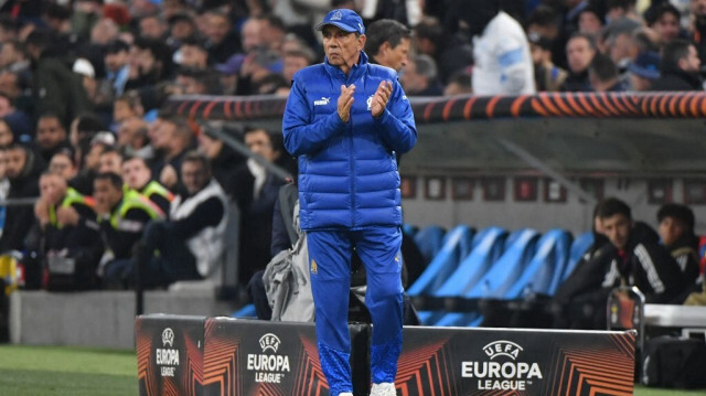 Le coach de l'Olympique de Marseille, Jean-Louis Gasset, au Stade Vélodrome à Marseille, le 18 avril 2024.