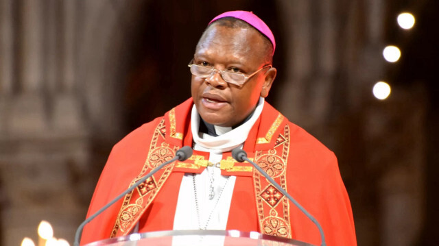 L'archevêque catholique de Kinshasa, Cardinal Fridolin Ambongo.