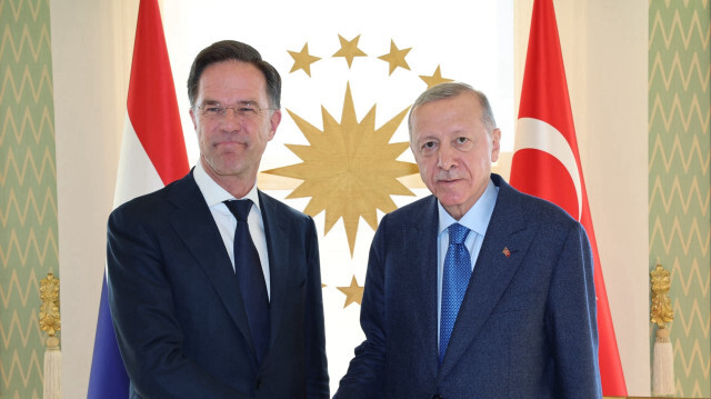 Cumhurbaşkanı Recep Tayyip Erdoğan ve Hollanda Başbakanı Mark Rutte