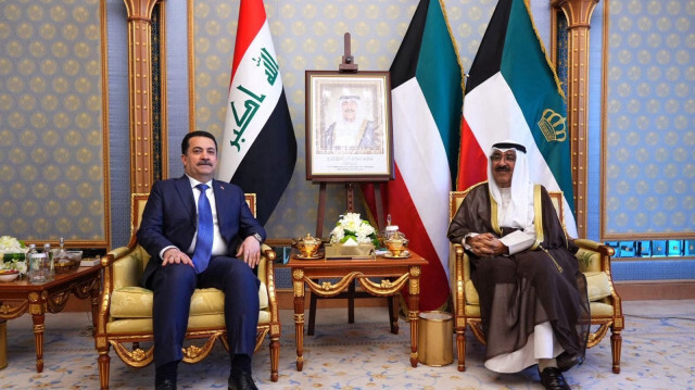 أمير الكويت ورئيس وزراء العراق يبحثان دعم العلاقات والوضع بغزة