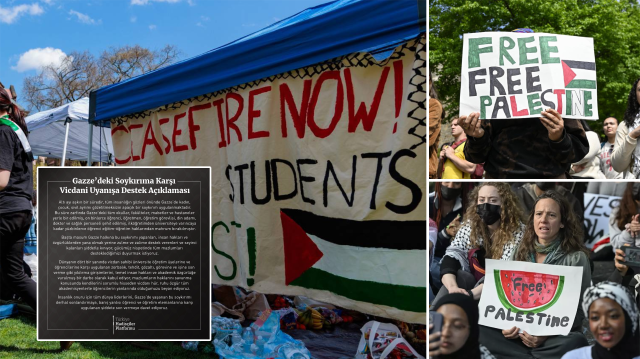 ABD’de Columbia Üniversitesi’nde patlak veren Filistin’e destek gösterileri birçok üniversiteye yayıldı.