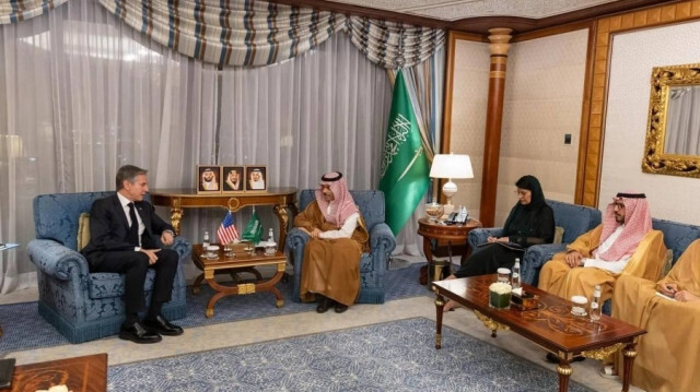 وزير خارجية السعودية ونظيره الأمريكي يبحثان تطورات الأوضاع برفح 
