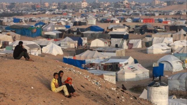 Les Palestiniens déplacés à Rafah, dans le sud de la Bande de Gaza.