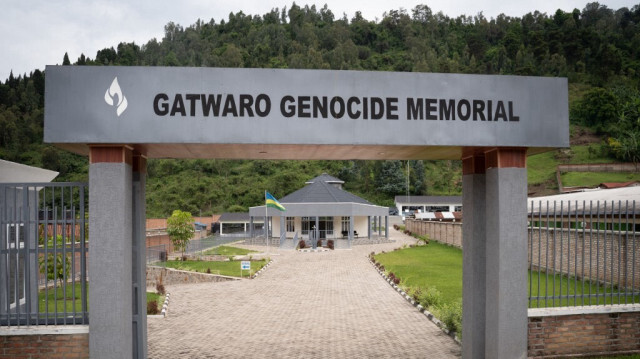Vue générale du Mémorial du génocide de Gatwaro à Kibuye, dans l'ouest du Rwanda, le 3 décembre 2020. 