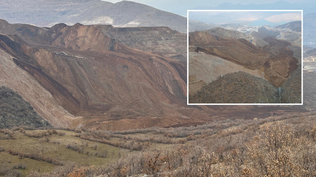 Erzincan İliç'te heyelanın yaşandığı maden sahası