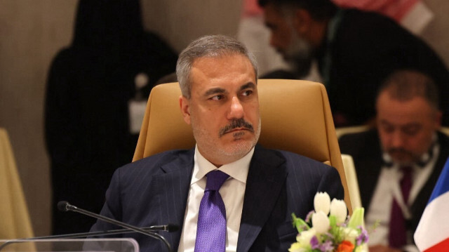 Le ministre turc des Affaires étrangères, Hakan Fidan, participe à une réunion ministérielle à Riyad, le 29 avril 2024.