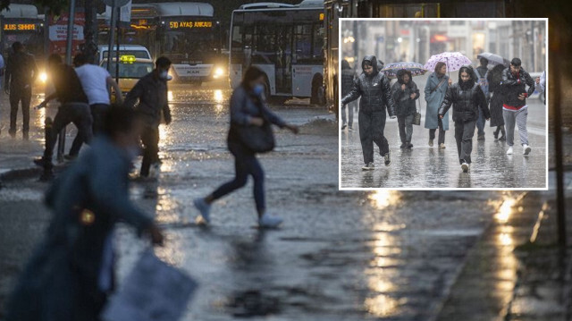 Meteorolojiden yağış uyarısı yapıldı. 