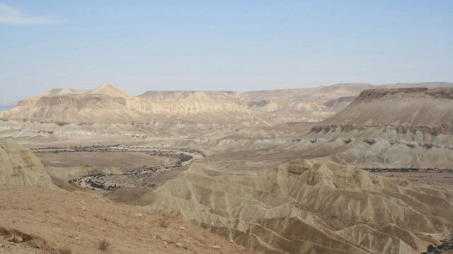 Vue sur le désert du Néguev, où Israël a mis en place un camp de torture secret du nom de Sde Teiman.
