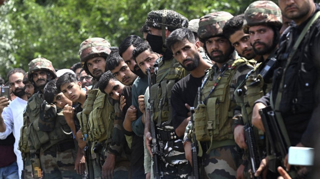 Des soldats de l'armée indienne.