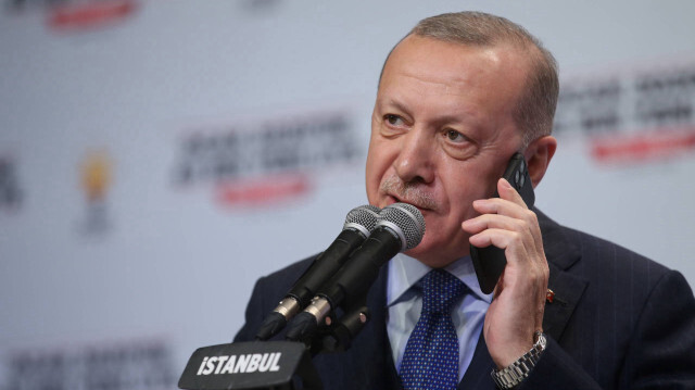 Cumhurbaşkanı Recep Tayyip Erdoğan, Denizkurdu Tatbikatı'na telefon bağlantısı ile katıldı.