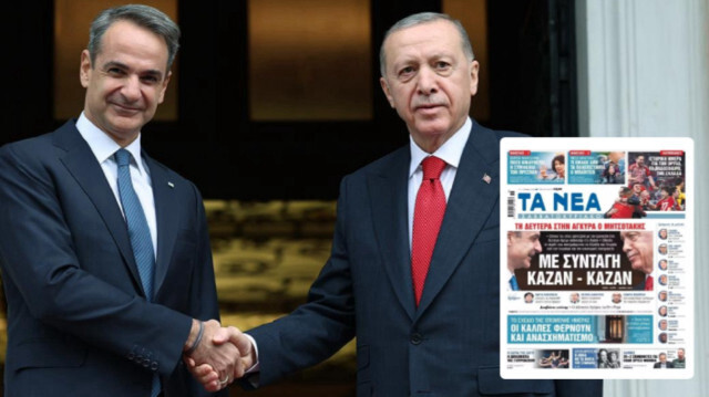 Yunanistan Başbakanı Miçotakis - Cumhurbaşkanı Recep Tayyip Erdoğan 