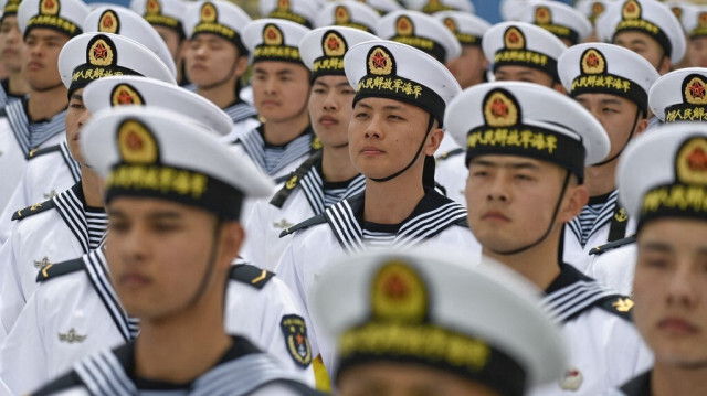 Les soldats de la marine chinoise.