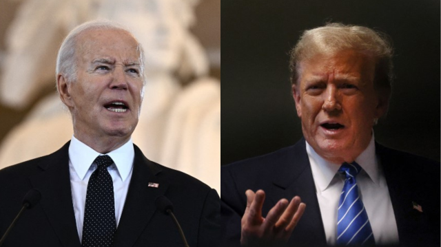 Le président des États-Unis, Joe Biden et l'ancien président américain, Donald Trump.