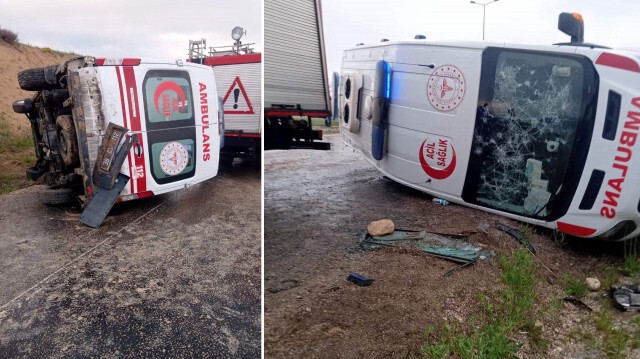 Hafif şekilde yaralanan 3 sağlık çalışanı Pınarbaşı Devlet Hastanesine kaldırılarak tedavi altına alındı. 