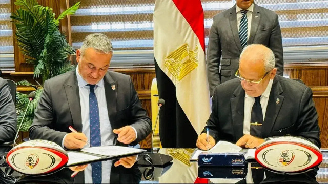 تركيا ومصر توقعان مذكرة للتعاون برياضة الرغبي

